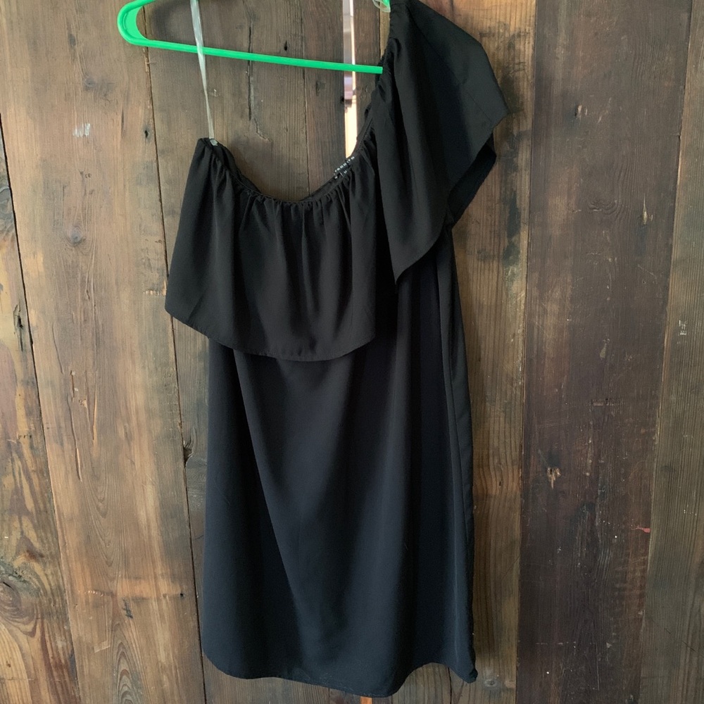 Black One Shoulder Dress